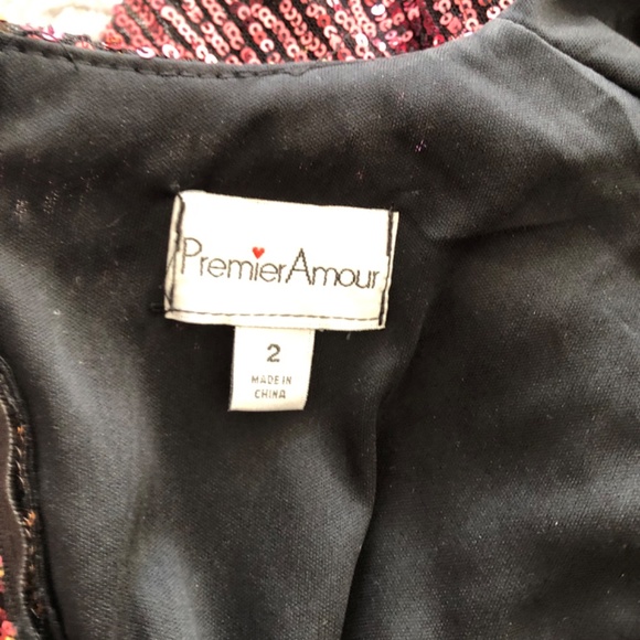 Gold & Pink Ombre Long Sleeve Sequin Shift Dress, 2 - Picture 11 of 16